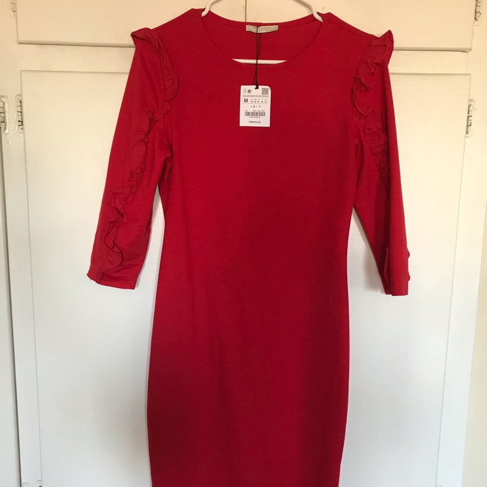 Zara red dress
